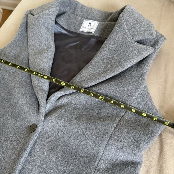 DUDLEY STEPHENS Pacific Vest Gray XL Sleeveless Longline Fleece Layering Jacket - Picture 11 of 12